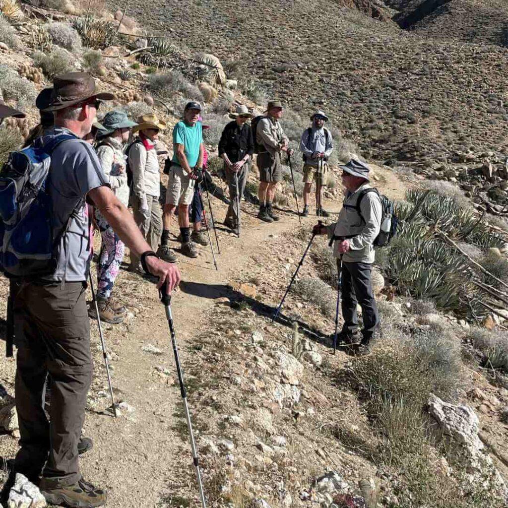 Members of Anza-Borrego Foundation on a guided hike.