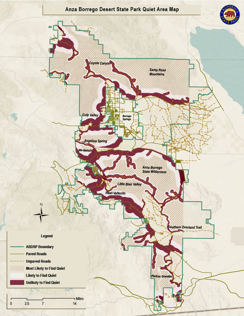 Anza-Borrego Desert State Park quiet spaces