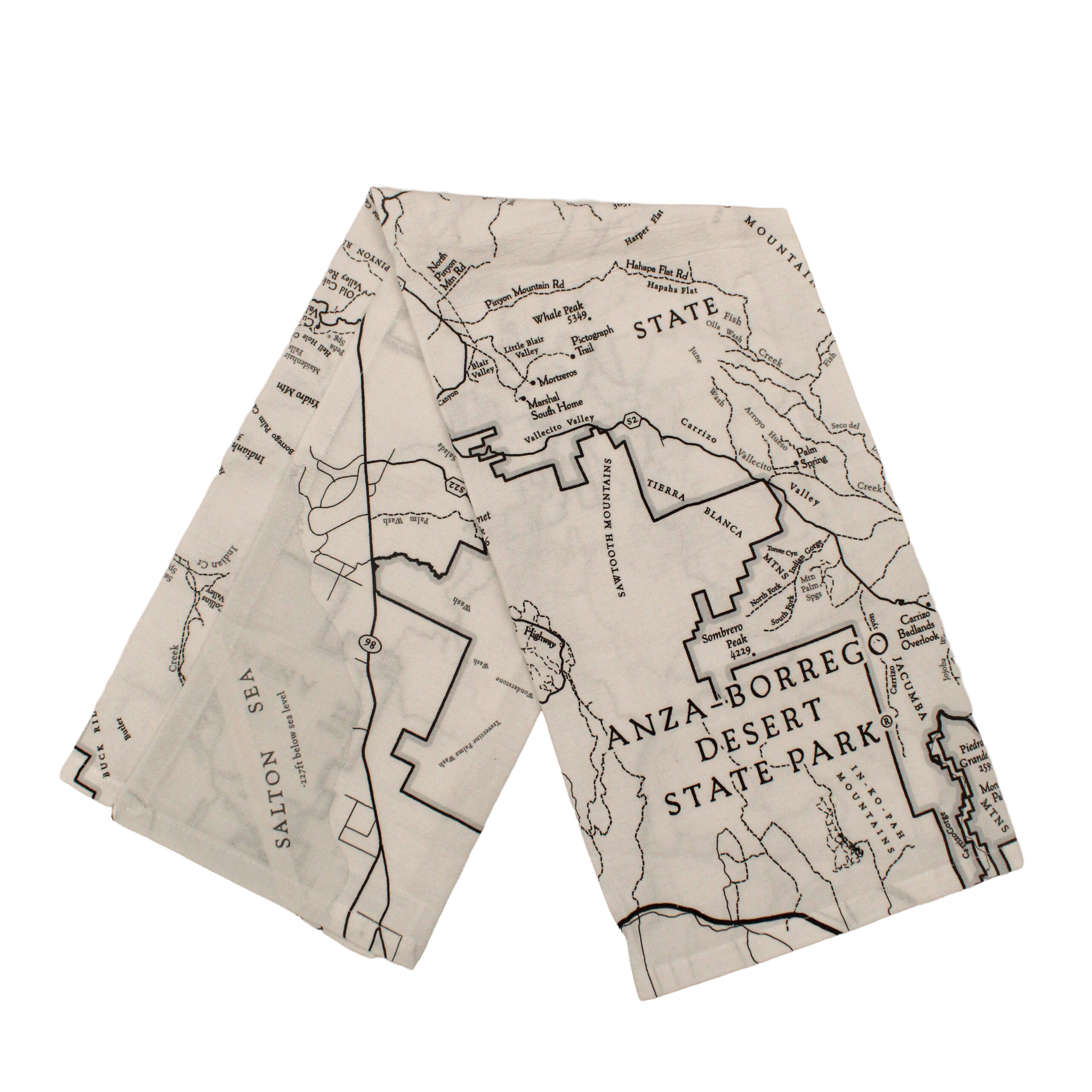 Vintage Map Tea Towel - Image 2